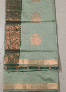 Elegant Ethnic Benarasi Silk Saree Green 💚