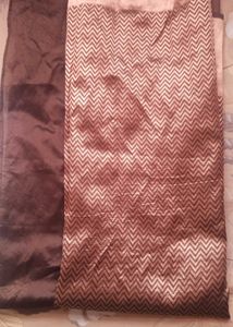 Elegant Chevron Pattern Saree