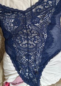Blue body suit