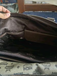 MCM briefcase/laptop bag with sling