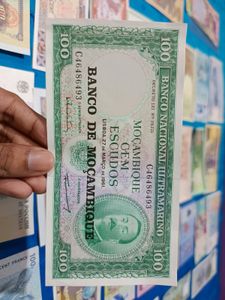 Mocambique 100 Escudos Note 💶UNC Old Issue, Rare