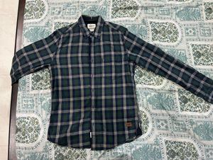 Roadster Green Plaid Long Sleeve Shirt