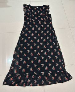 Floral Print Ruffle Dress
