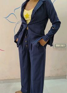 Pinstripe Co-ord Set with Blazer &amp; Pants