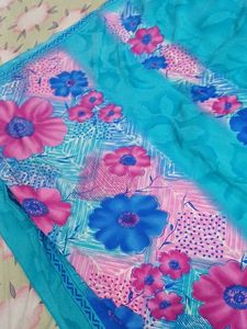 Floral Print Saree