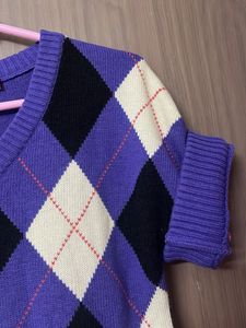Argyle Knit Sweater Vest for L &amp;xl