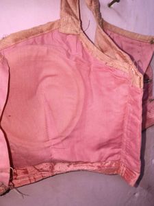 Pink Tiered Lehenga Choli with Floral Embroidery