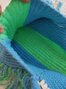 Handmade Crochet Bag with Bow