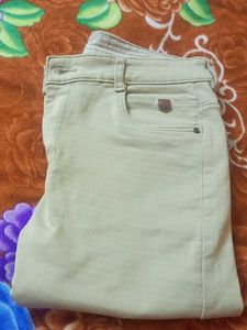 Stylish Beige Denim Jeans