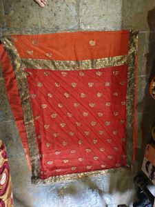 Beautiful Orange Ethnic Saree