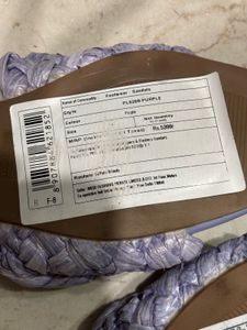 lulu&amp;sky Woven Detail Lavender Slides