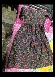 Bohemian Ikat Print Maxi Dress