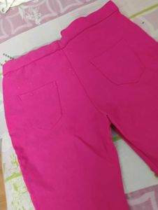 Pink Casual Trousers