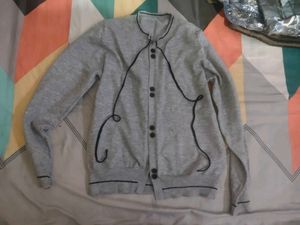 Grey Button-Up Cardigan