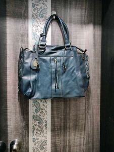 Stylish Blue Handbag