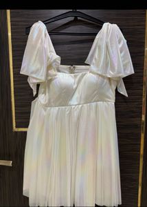 Sparkling White Mini Dress