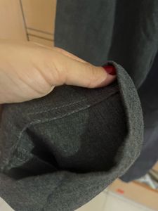Zara High Waist Formal Trouser Dark Melange