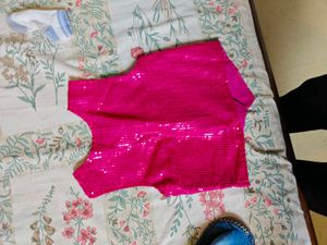 Cute Girls Denim &amp; Sequins Vests