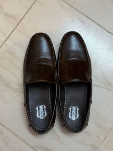 Leather Brown Loafers size (41)