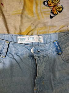 Light Wash Distressed Denim Jeans