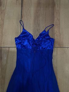 Sheer Blue silk drss