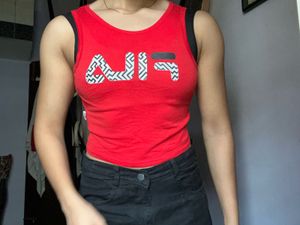 Brand New Fila Tank Crop Top🍎
