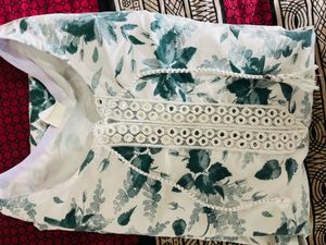 Elegant Floral Print Kurta