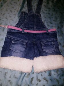 Cute Minnie Mouse Denim Overalls