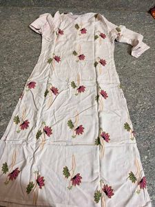Floral Print Cotton Kurta