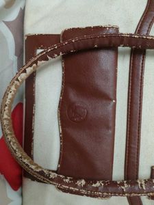Classic Cream &amp; Brown Tote Bag