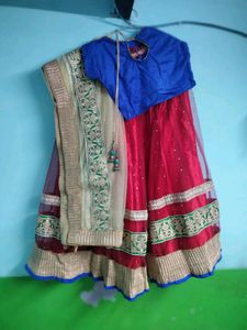 Red &amp; Blue Lehenga Set for Garba ✨