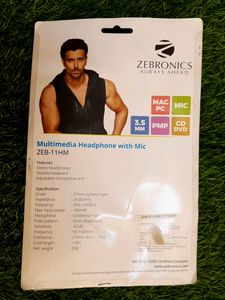 💥 Zebronics Maltimedia Headphone With Mic Pack 1