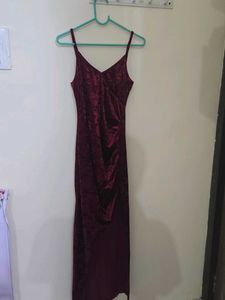 Glam 1 Piece - Velvet In Red Color To Set Bar Hot