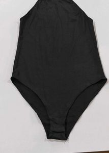 Black Halter Neck Bodysuit