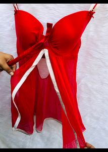 Red santa babydoll