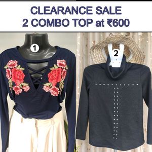 2 COMBO TOP ₹600❌CLEARANCE SALE❌