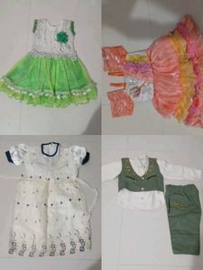 Adorable Baby Girl Dresses Set