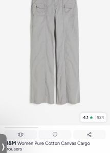 H&M Women's Grey Cargo Pants