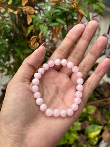Real Rose Quartz Bracelet