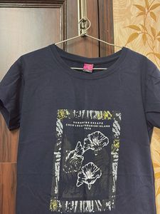 Navy Blue Graphic T-Shirt