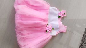Beautiful Pink and White Partywear Frock