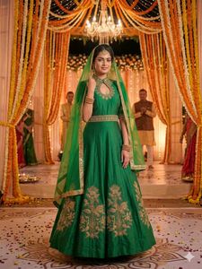 Party Wear Heavy Gown Silk