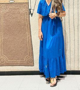 Blue Tiered Maxi Dress❤️