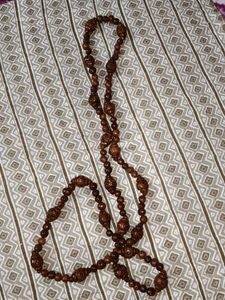 Wooden Beaded Necklace &amp; Earring Set