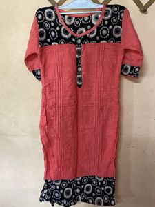 Coral Print Kurta