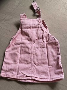 Adorable Pink Unicorn Overalls Dress/ Dungry