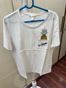 H&M Pineapple Pocket T-Shirt