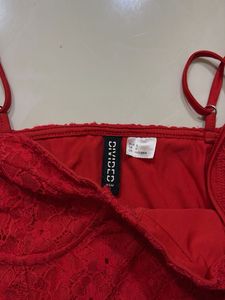 Stunning Red Lace Bodysuit
