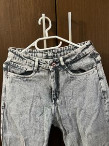 Acid Wash High Waisted Jeans