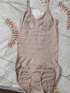 Comfortable Beige Bodysuit Shapewear